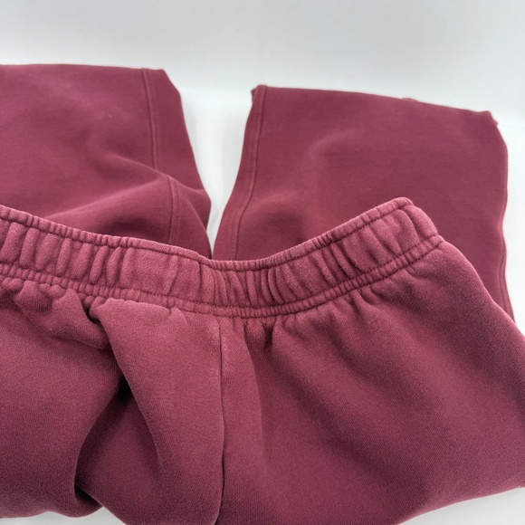 Aritzia Joggers Women 2XS Faded Burgundy Meg Fit Sweatpants Cozy Fleece Comfy - Picture 7 of 16